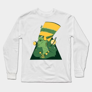 Forrest Green Nefertiti and The Stars Long Sleeve T-Shirt